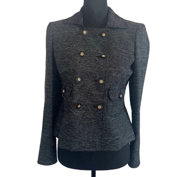 Anne Klein Double Breasted Suit Blazer Jacket Size 2P - Picture 1 of 10